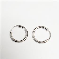SILVER HOOP EARRINGS