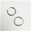 Image 2 : SILVER HOOP EARRINGS