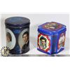 Image 1 : LOT OF 2 ROYAL FAMILY TINS