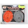 Image 1 : NEW 2 PACK OF OVAL MAGNETIC PARTS TRAYS