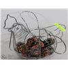 Image 1 : CHROME WIRE CHICKEN FULL OF EASTER EGGS (16).