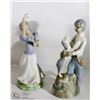 Image 1 : TWO PORCELAIN FIGURINES - MADE IN SPAIN