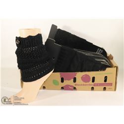 FLAT OF BOOT TOPPERS WITH BOOT DISPLAY