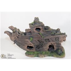LARGE PIRATE SHIP FISH TANK ORNAMENT