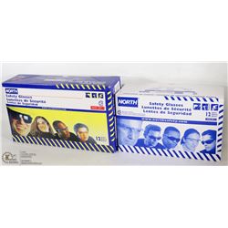 2 BOXES OF NEW NORTH SAFETY GLASSES