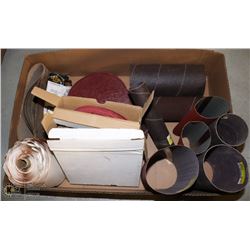 FLAT OF ASSORTED SAND PAPER