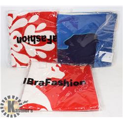 3 NEW ACCENT PILLOW COVERS MADE OUT OF CANVAS