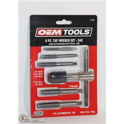 NEW OEMTOOLS 6 PC TAP WRENCH SET - SAE