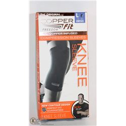 NEW COPPER FIT COMPRESSION KNEE SLEEVE SIZE L