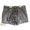 Image 1 : GENUINE LEATHER BLACK SHORTS SZ SMALL