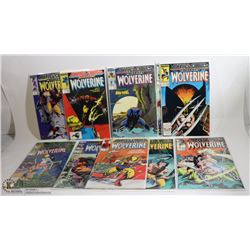 LOT OF VINTAGE MARVEL WOLVERINE COMIC BOOKS.