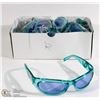 Image 1 : BOX OF CHANEL STYLED TEAL SUNGLASSES WITH