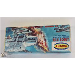 1950S FAMOUS AURORA FIGHTERS SE-5 SCOUT MODEL
