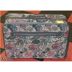 FLORAL SUITCASE.
