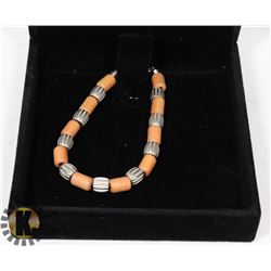 WOOD AND METAL BRACELET