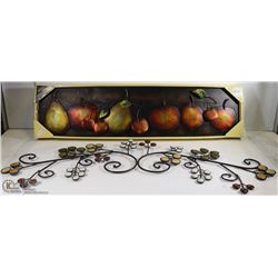 NEL VASACCIO 22", NEW IN BOX METAL WALL HANGING