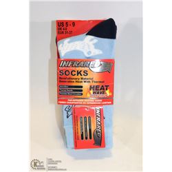 3PK WOMEN INFRARED SOCKS