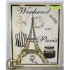 Image 1 : TIN LITHOGRAPH POSTER "WEEKEND IN PARIS"