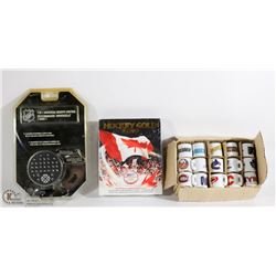 NEW BOX OF 30 NHL CERAMIC MINI