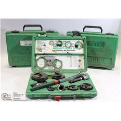 LOT OF3 GREENLEE SLUGBUSTER KNOCKOUT KITS