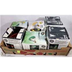 FLAT OF 6 GE MULTI COLORED FLOODLIGHTS