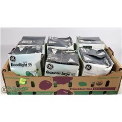 FLAT OF 6 GE GREEN FLOODLIGHTS