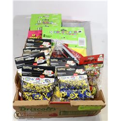 FLAT OF NEW ASSORTED PARTY SUPPLIES