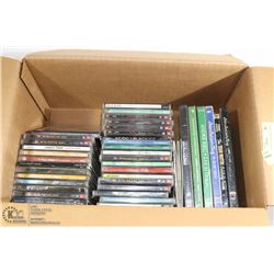 LOT OF 32 MUSIC CDS AND 6 DVDS