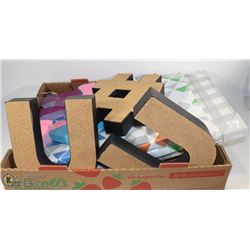 FLAT OF NEW VARIOUS WALL DECOR/ PICTURES