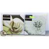 Image 1 : TWO NEW STRETCHED CANVAS CLOSE UP FLOWER