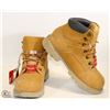 Image 1 : PAIR OF NEW DEXTER TAN STEEL TOE BOOTS; SIZE 7