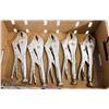Image 1 : BOX OF 5 ASSORTED VICE GRIPS