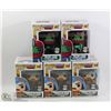 Image 1 : BOX OF 5 ASSORTED COLLECTIBLE FUNKO POPS