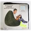 Image 1 : NEW BLACK LARGE PLUSH BEAN BAG COVER