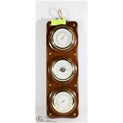 VINTAGE THERMOMETER, BAROMETER AND HYGROMETER