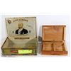 Image 1 : VINTAGE KING EDWARD TOBACCO BOX AND WOODEN BOX