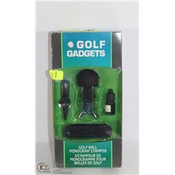 NEW GOLF GADGETS - GOLF BALL MONOGRAM