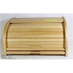 NEW WOODEN BREAD BOX