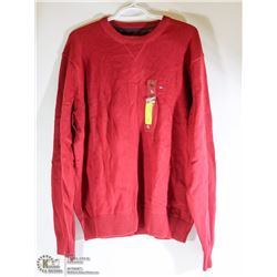 NEW TOMMY HILFIGER MENS RED SWEATER SIZE XL