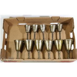 FLAT OF SILVER PLATED GOBLETS
