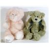 Image 1 : BEANIE BABY COLLECTIBLE TEDDY BEARS SET OF 2