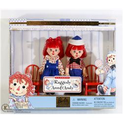 MATTEL BARBIE CLASSICS 4 INCH RAGGEDY ANN AND ANDY