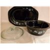 Image 1 : 2PC BLACK CASSEROLE AND SERVING PLATTER SET