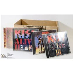 BOX W/ COLLECTIBLE KISS CDS