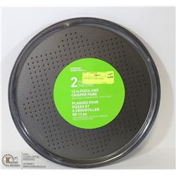 2 PACKS OF 2 PIZZA PANS