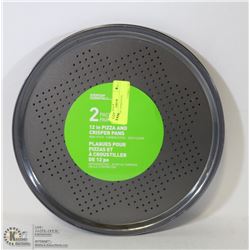 2 PACKS OF 2 PIZZA PANS
