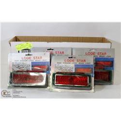 BOX W/ 4 NEW LODE STAR REAR WINDOW BRAKE LIGHTS