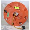 Image 1 : 45 FT. ORANGE POWER CORD ON ORANGE WHEEL WINDER