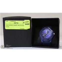 NEW GENIUS ARMY WATCH BLUE FACE
