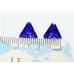 5)  LOT OF 2 LAB CREATE PURPLE ZIRCON